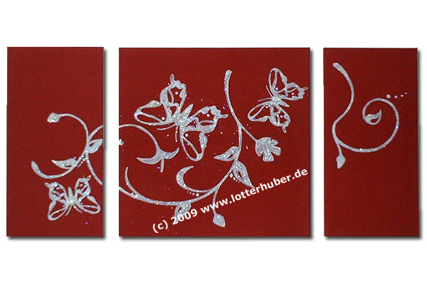 3-teilige Leinwand - kreativ basteln