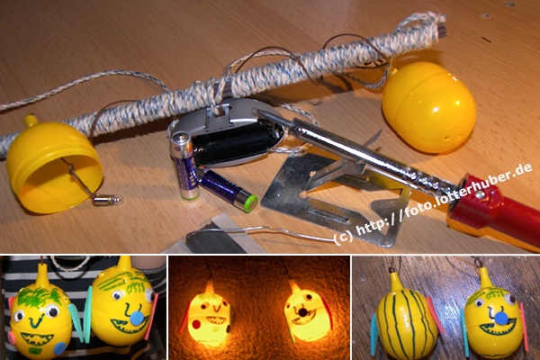 Glühwürmchen Lichterkette - kreativ basteln