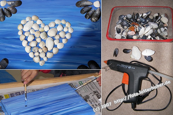 Muschelbild - kreativ basteln