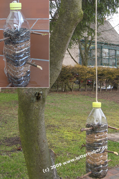 Vogelfutterspender - kreativ basteln